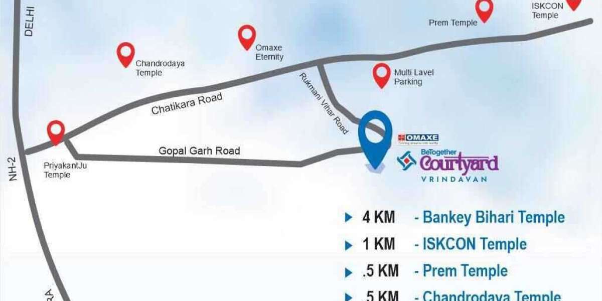 Prime Location of Omaxe Mall Vrindavan and Omaxe Courtyard RERA Details